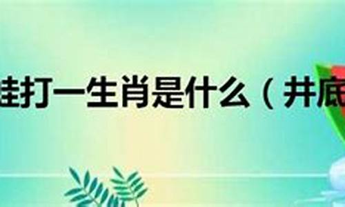 井底之蛙打一生肖鸡_井底之蛙形容什么生肖