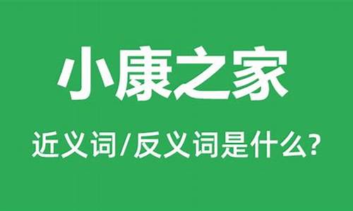 小康之家是什么意思打一生肖吗_小康之家现在怎么样了