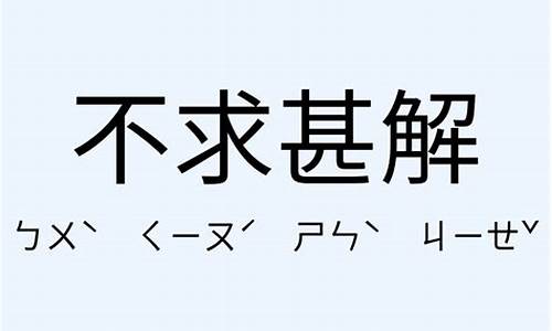 不求甚解造句子短一点_不求甚解造句大全