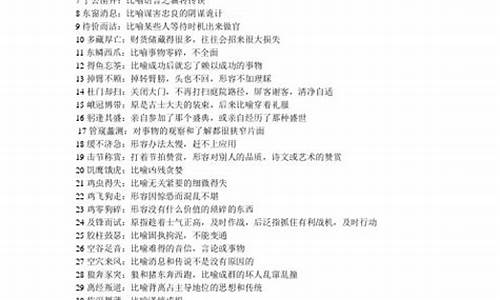 生僻成语大全释义及造句_生僻成语大全释义及造句一年级