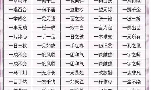 数字成语大全集6000个单词_数字成语大全集6000个单词图片