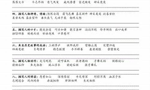 小学成语分类大全打印免费版_小学成语分类大全打印免费版下载